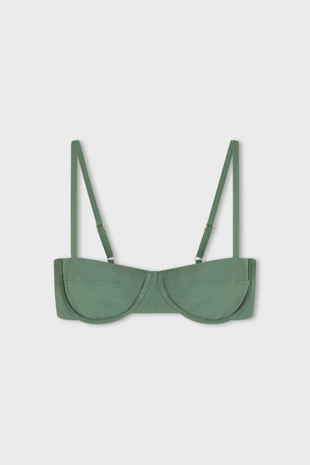 Textured Balconette Bra Cup - Eucalyptus