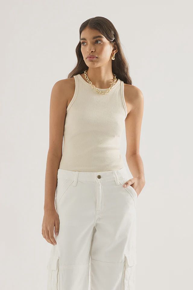 Paige Tank - Cream