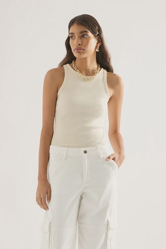 Paige Tank - Cream