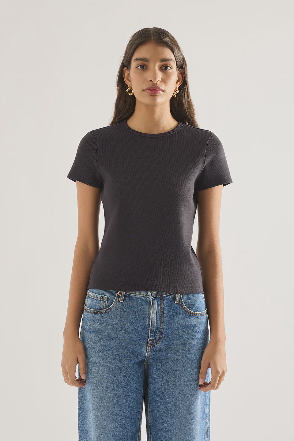 Ebony Baby Tee - Shadow