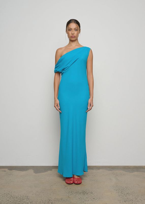Bardot Dress - Azure