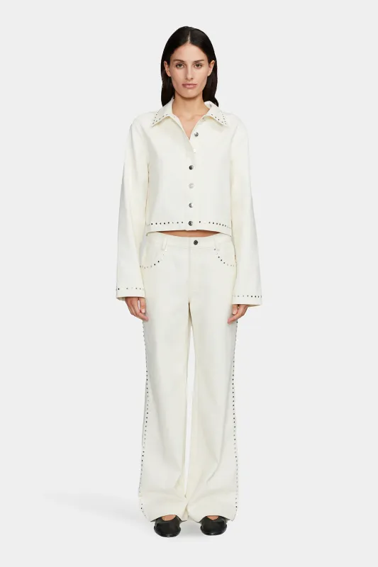 Hendrix Studded Jean Cream