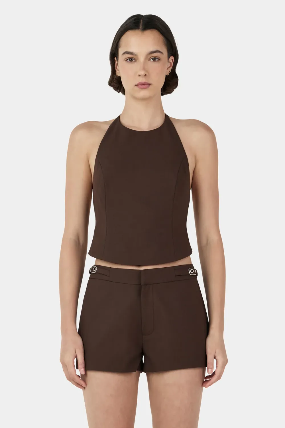 Mina Halter Top - Chocolate