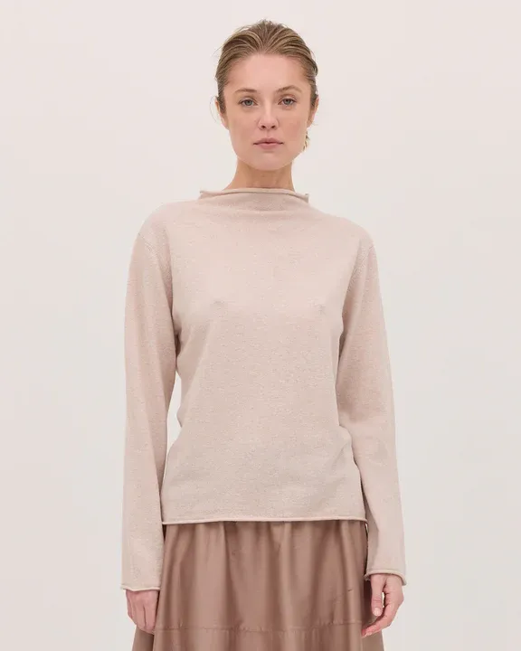 The Funnel Neck Top - Shell