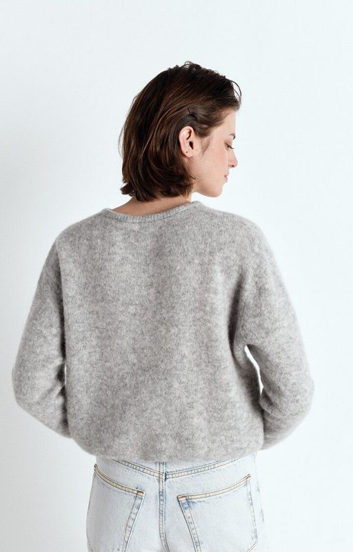 Vitow Cardigan - Light Grey Melange