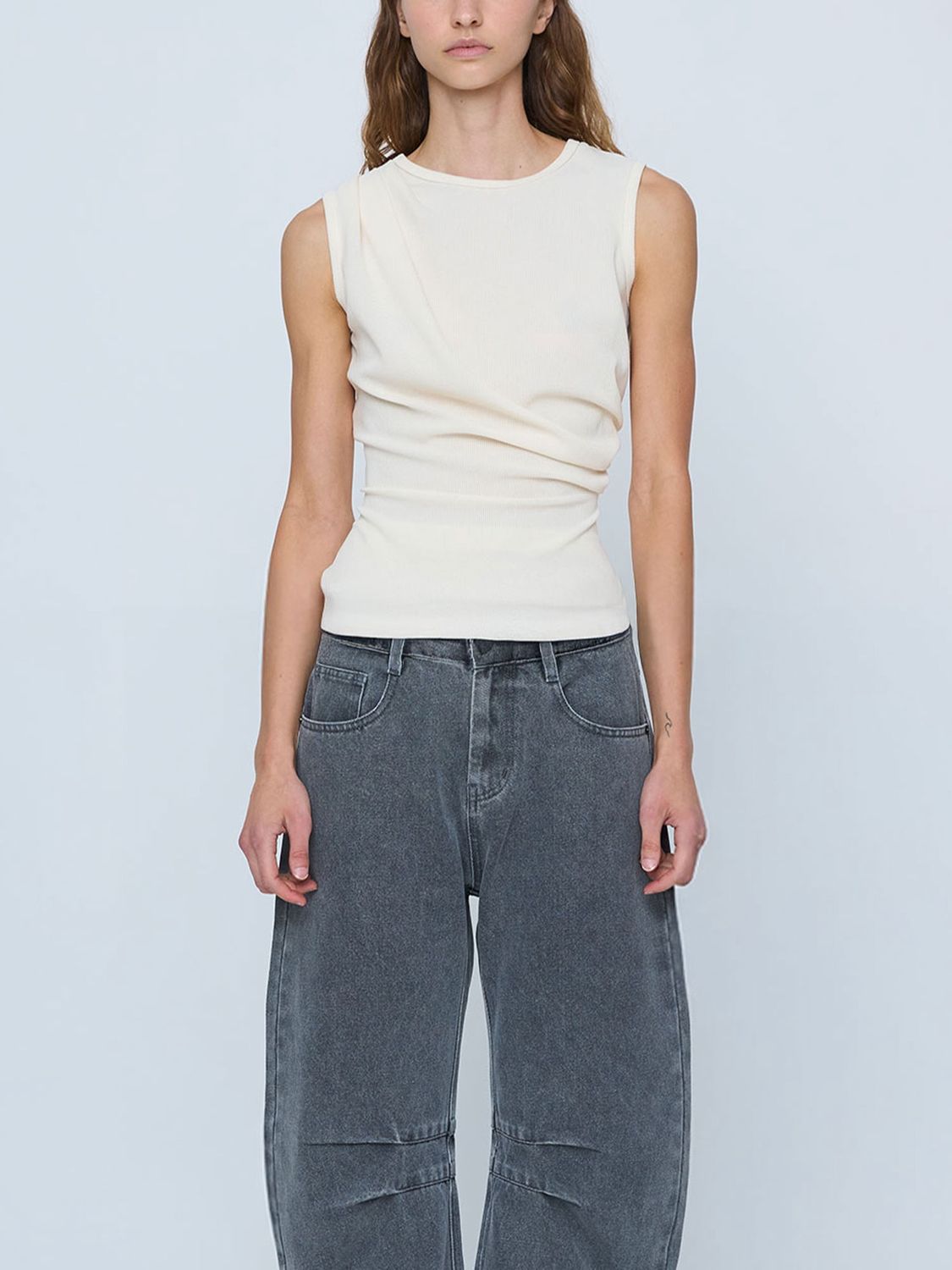 Ruby Knit Tank - Ivory