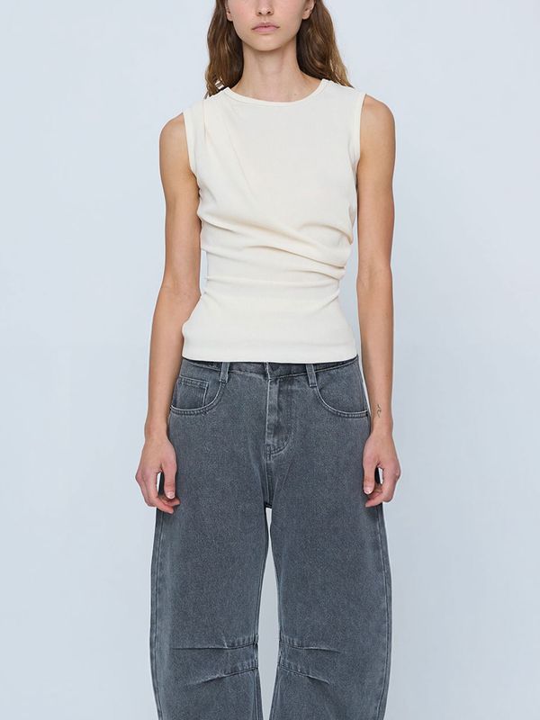 Ruby Knit Tank - Ivory