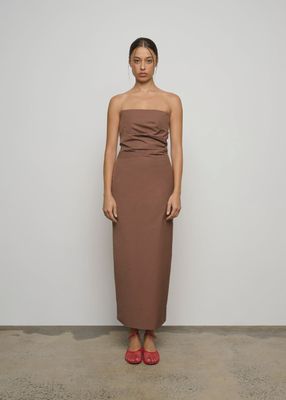 Lucetta Strapless Dress - Mocha