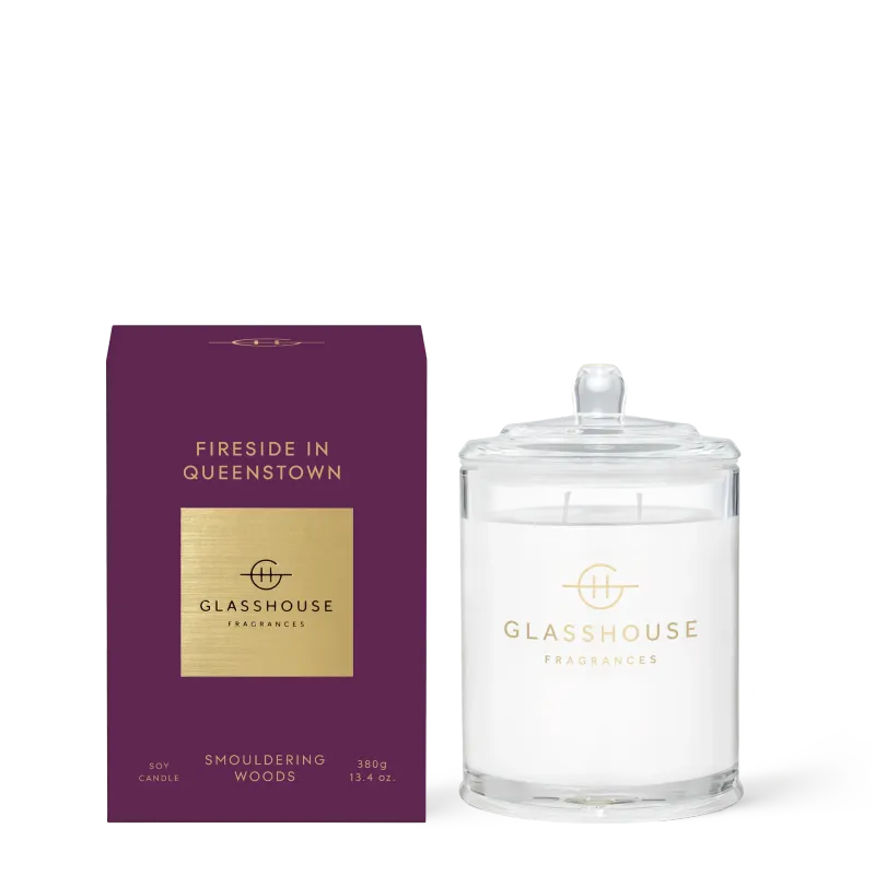 380g Triple Scented Soy Candle - Fireside In Queenstown