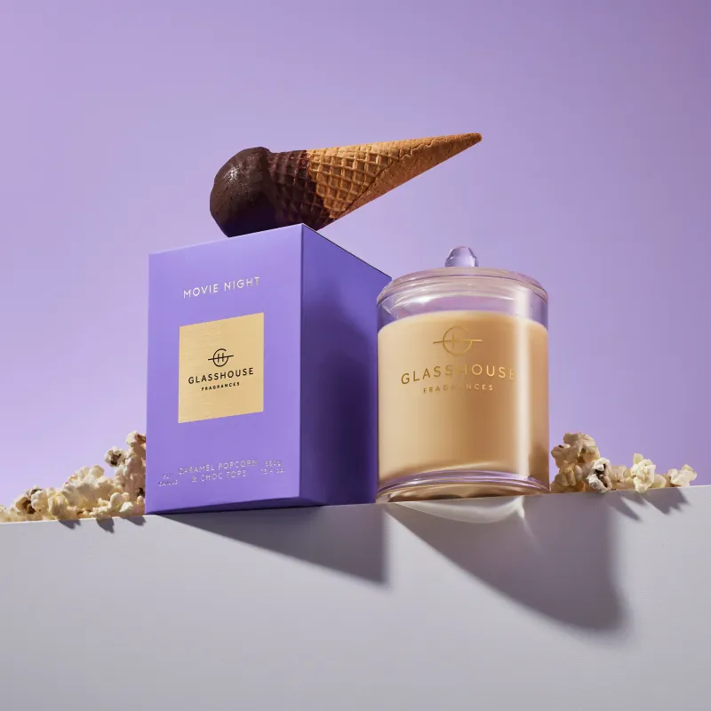 380g Triple Scented Soy Candle - Movie Night