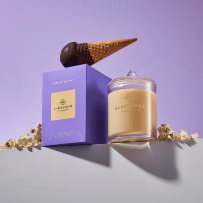 380g Triple Scented Soy Candle - Movie Night