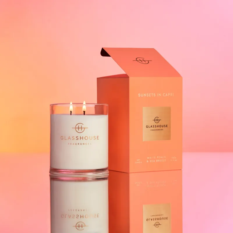 380g Triple Scented Soy Candle - Sunsets In Capri