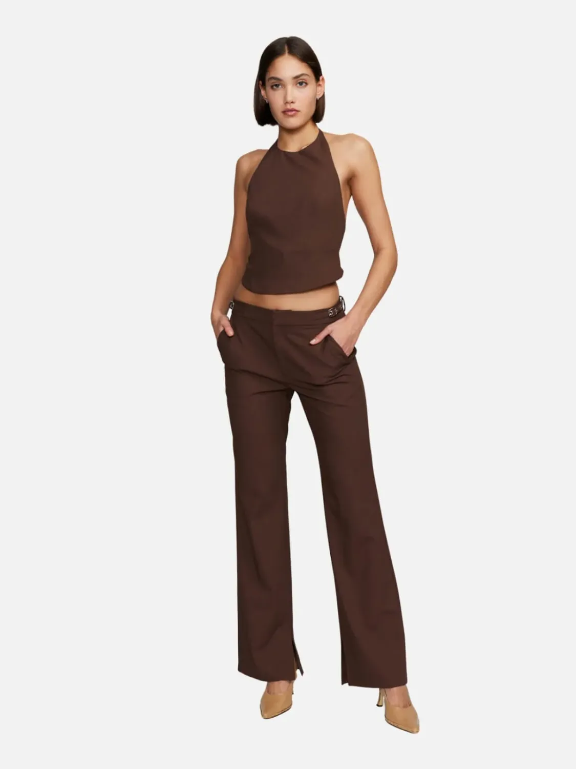 Patrick Suit Pant - Chocolate