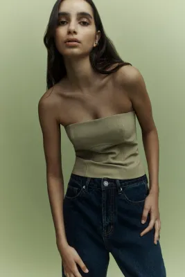 Rylann Bustier - Pale Khaki