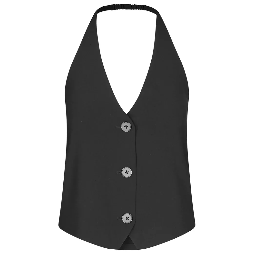 Fique Waistcoat - Black