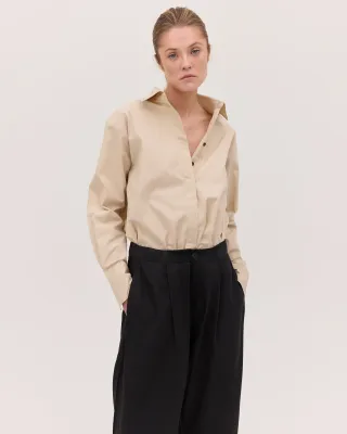The Drawstring Tailored Pant - Black