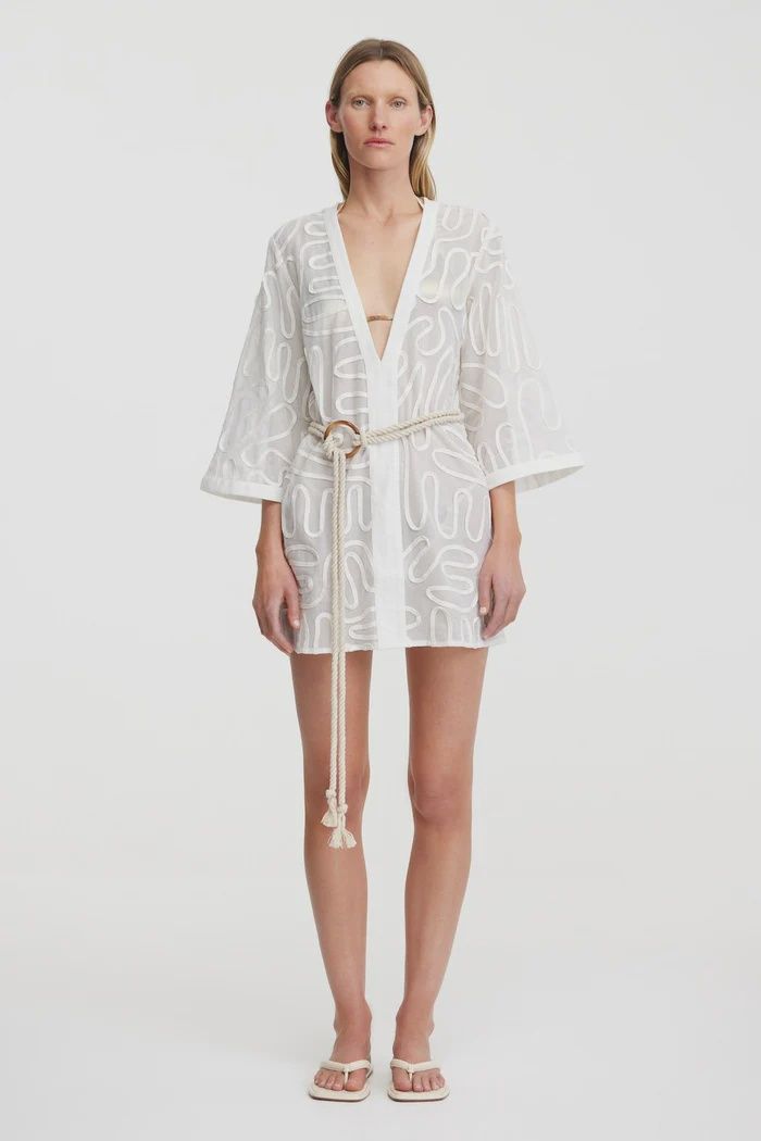 Brodie Mini Dress - Chalk