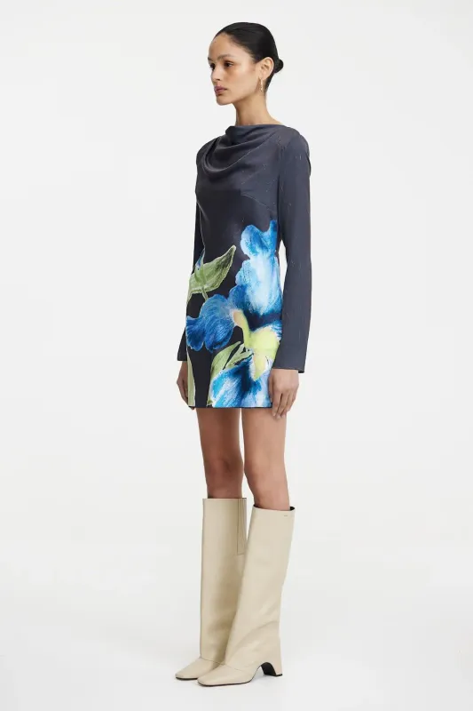 Merida Mini Dress - Midnight Botanic