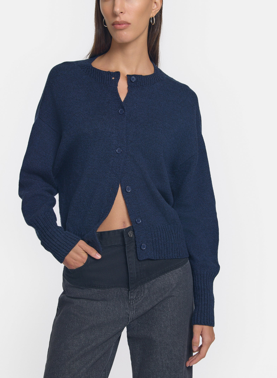Hart Merino Cardigan - Eclipse Marle