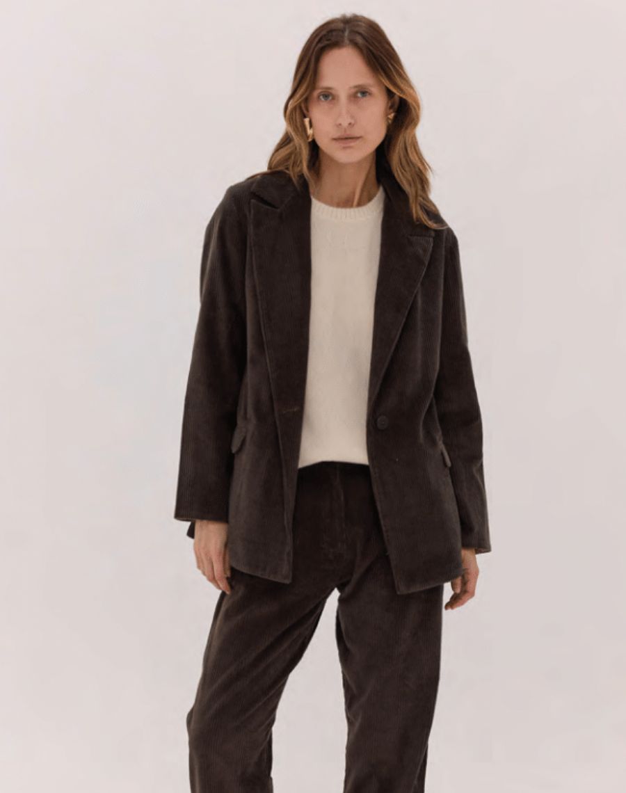 The Corduroy Blazer - Dark Brown