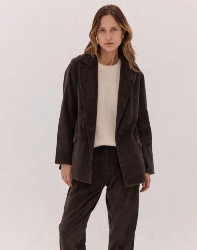 The Corduroy Blazer - Dark Brown