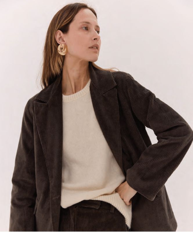 The Corduroy Blazer - Dark Brown