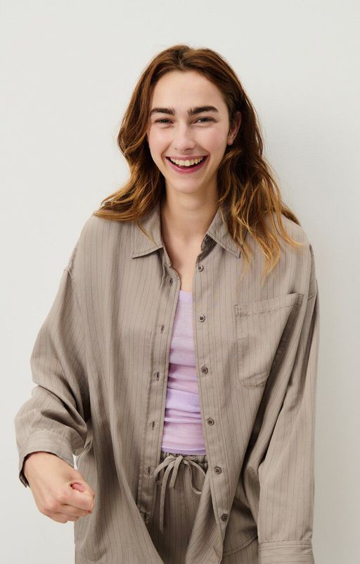 Okyrow Shirt - Striped Beaver