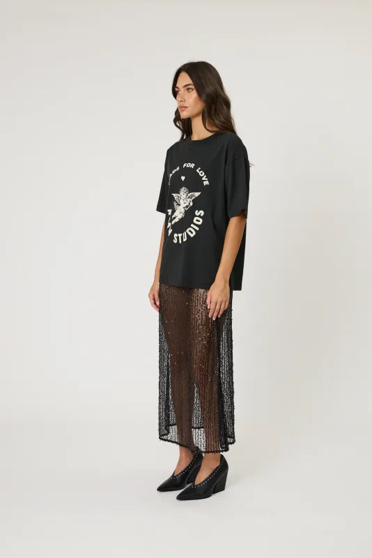 Lovestruck Tee - Washed Black