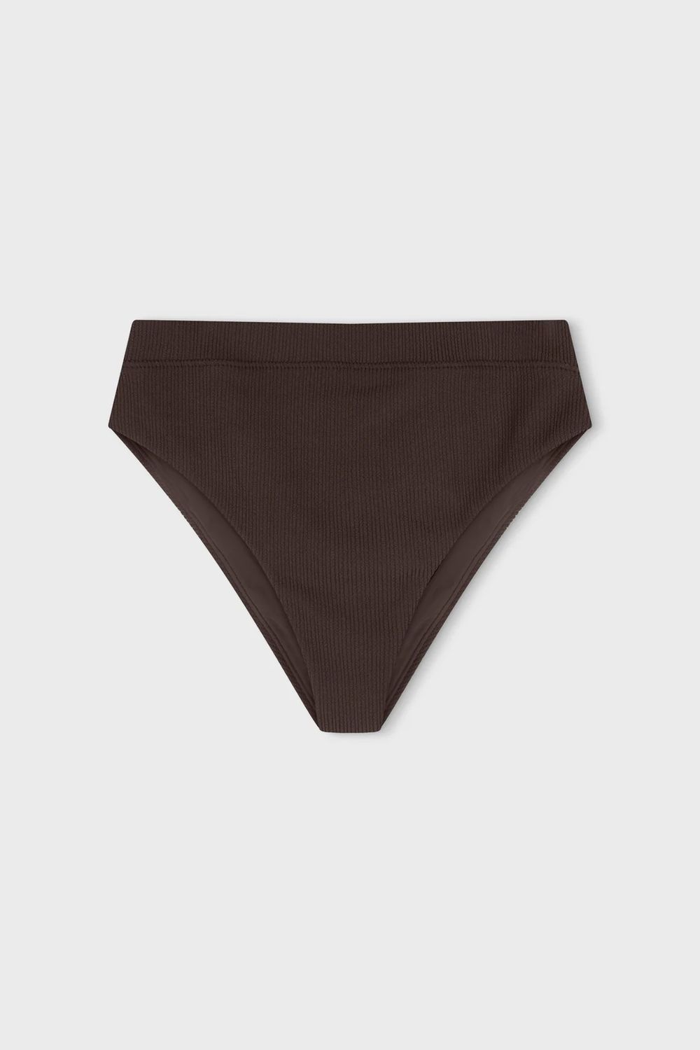 Cocoa - Textured High Cut Brief
