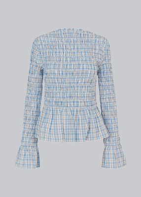 Magda Long Sleeve Top - Check