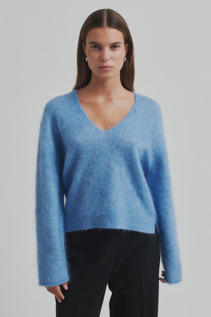 Camryn V Neck Knit - Marina