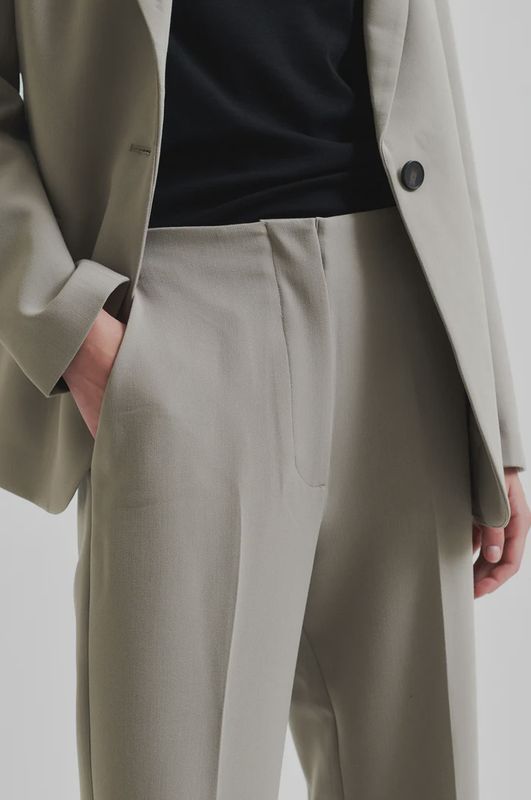 Evie Classic Trousers - Elephant Skin