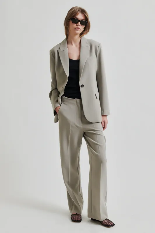 Evie Classic Trousers - Elephant Skin