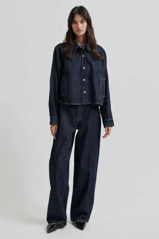 Columbus New Denim Trousers - Dark Denim