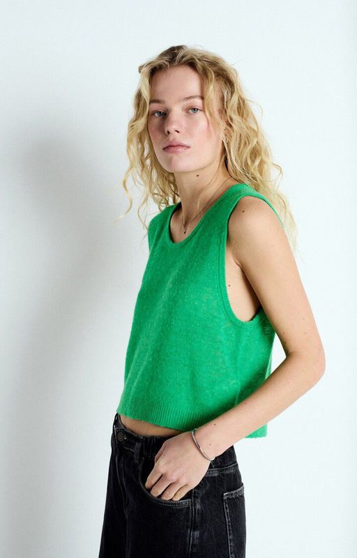 Jumper Dumy Vest - Green Melange