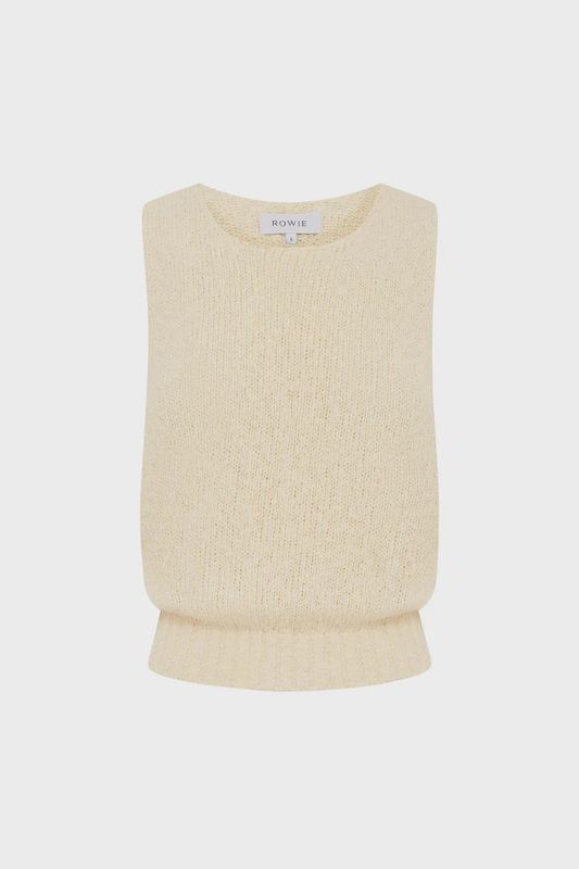 Catalina Knit Tank - Creme