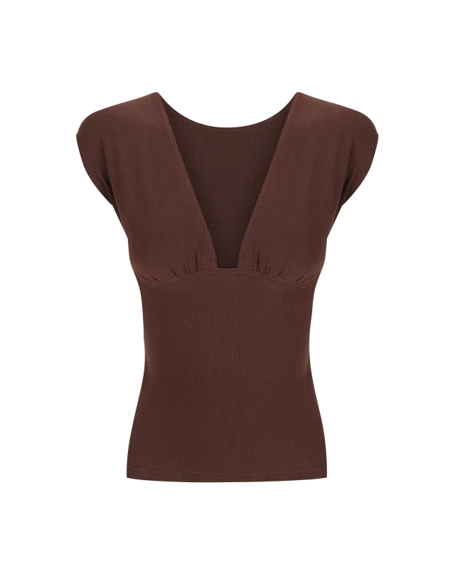 Monroe Tee - Chocolate