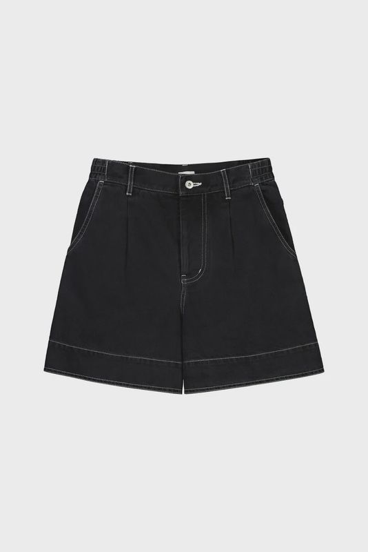 Outline Shorts - Black Denim