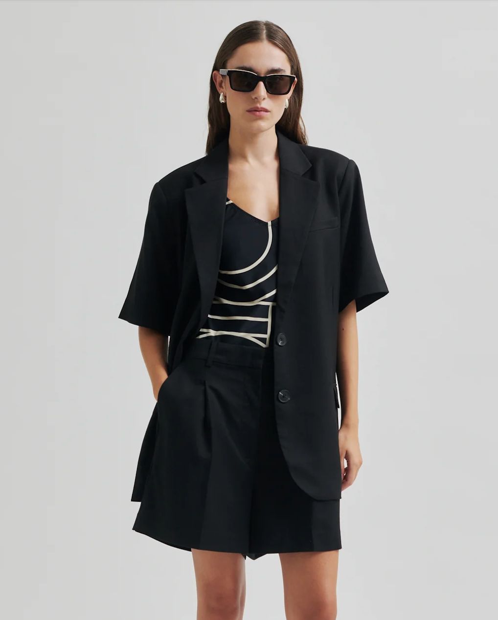Sharo SS Blazer - Black