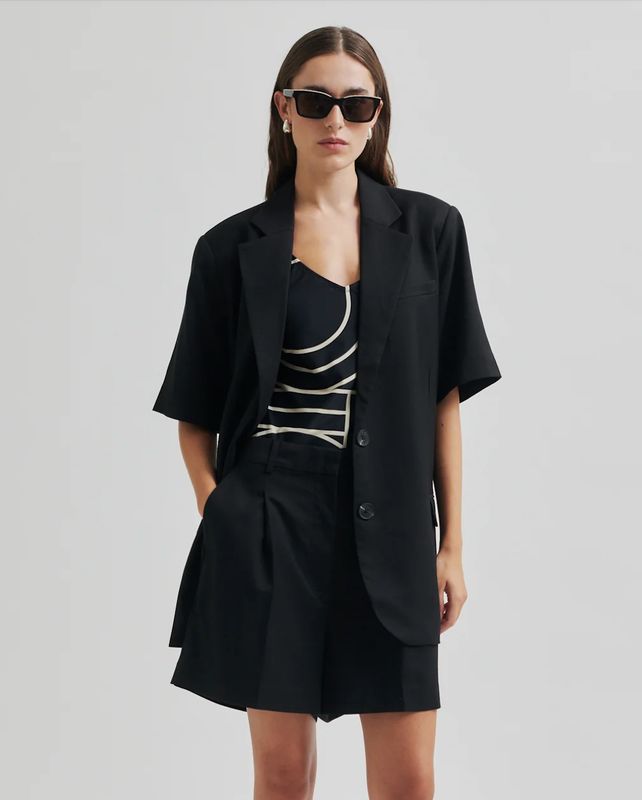 Sharo SS Blazer - Black