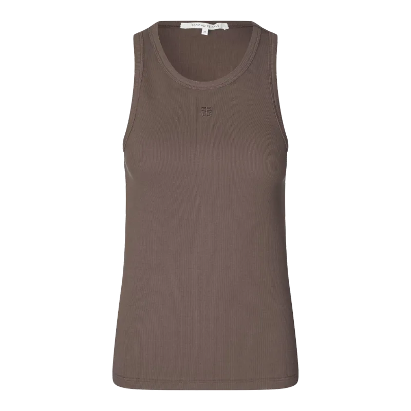Gelina Tank Top - Chocolate Brown
