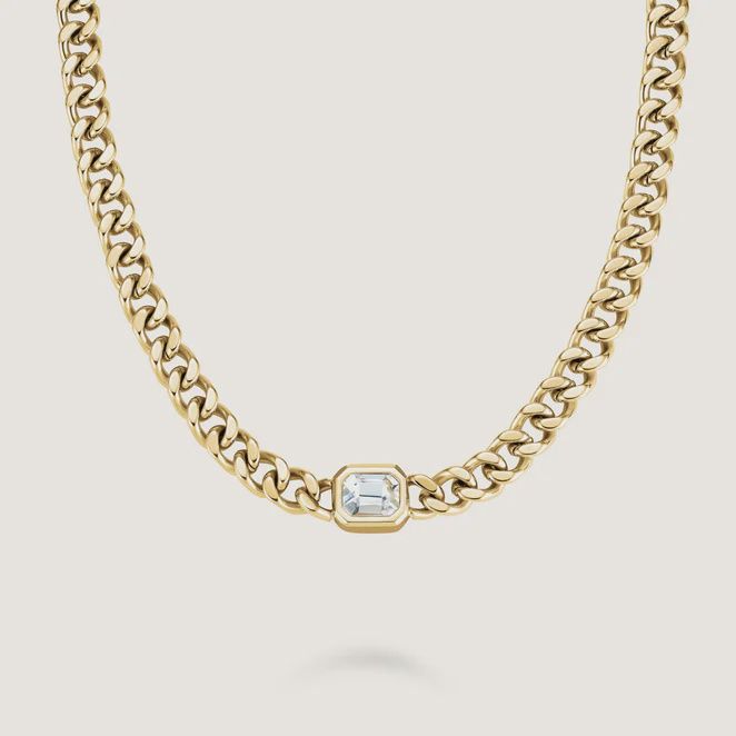 Iconic Octagon Choker - Gold