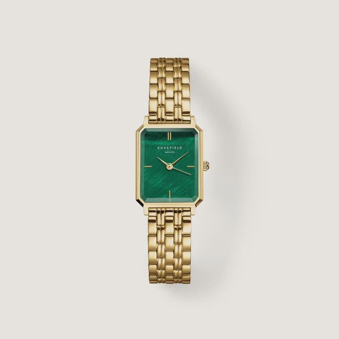 Octagon XS Watch - Green/Gold
