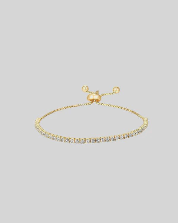 Tennis Bracelet - Diamante/Gold