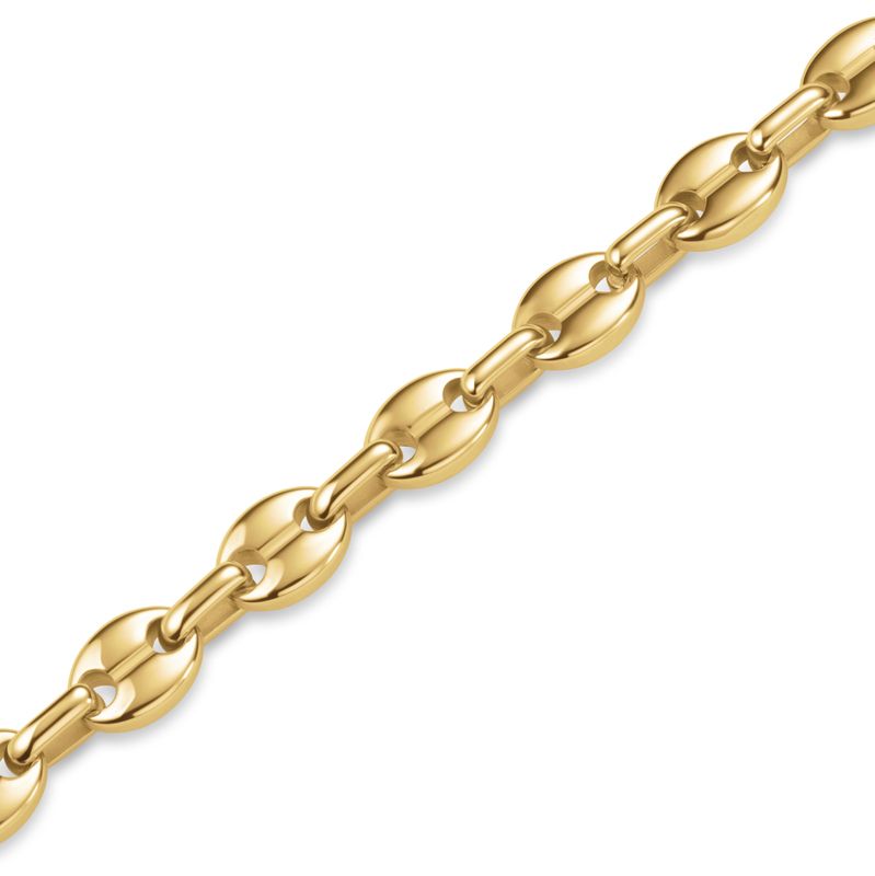 Coffee Bean Small Chain Bracelet - Gold