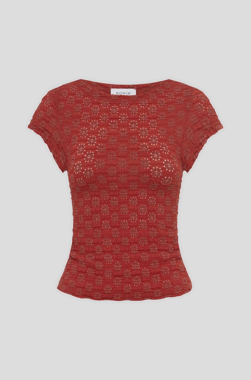 Galo Daisy Lace Tee - Burgundy