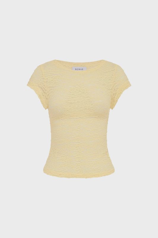 Galo Lace Tee - Lemon