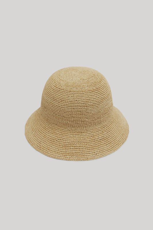 Raffia Bucket Hat - Natural