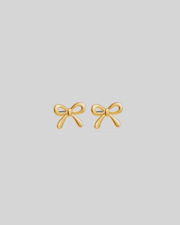 Mini Bow Earrings Extra Small - Gold