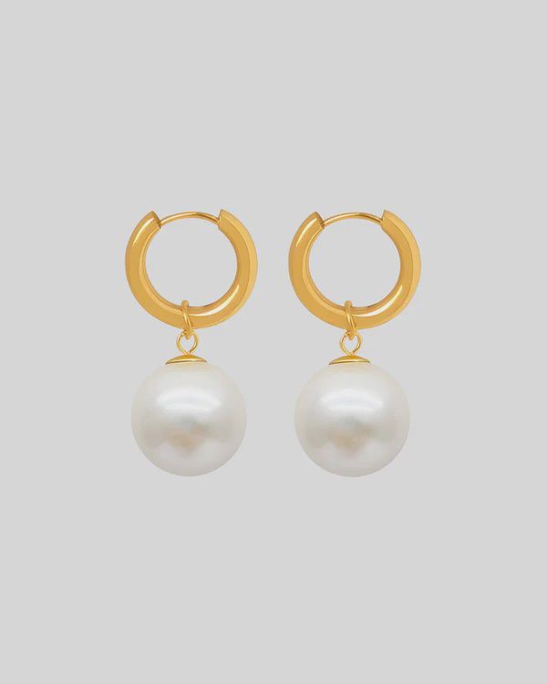 Orb Earrings - Pearl